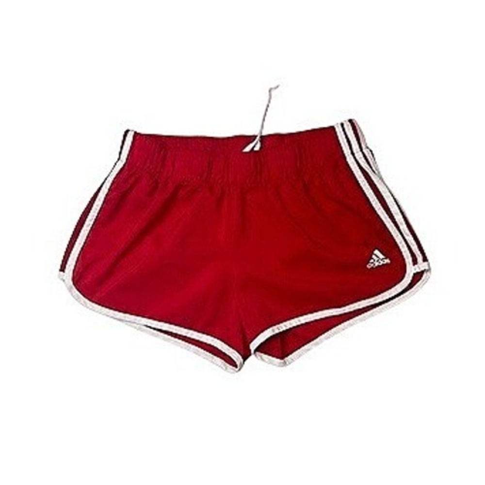 Adidas Originals 3 Stripe Sprinter Shorts MEDIUM Red Runner Joggers 3 in Inseam